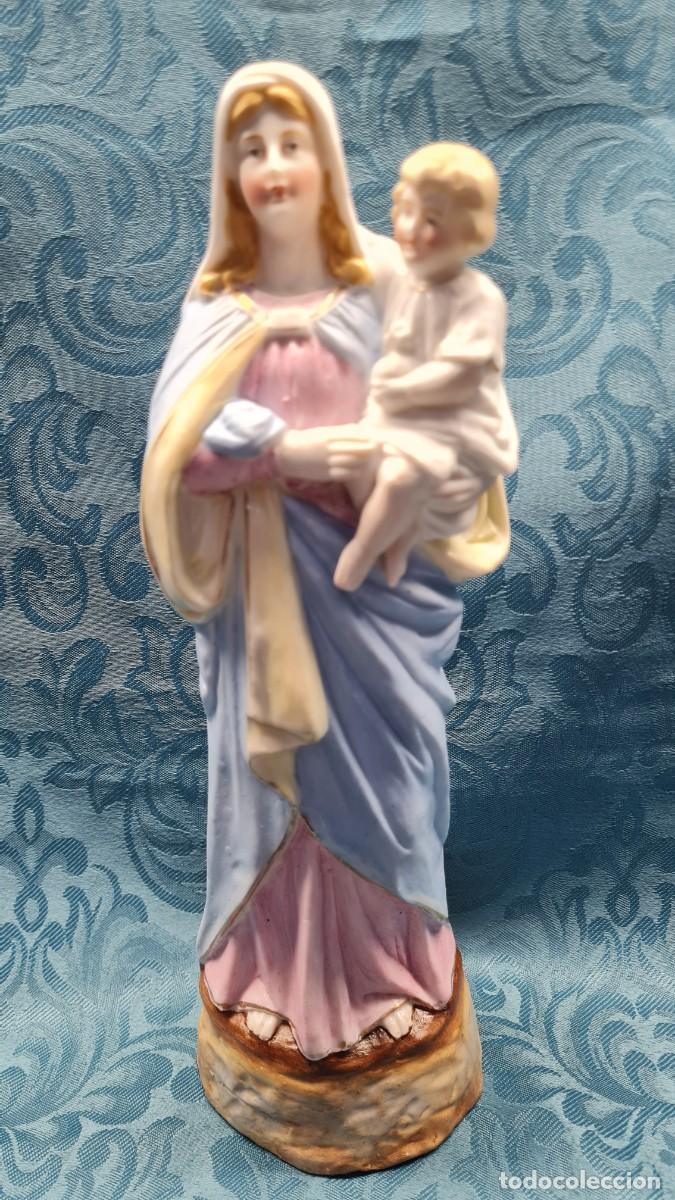 Antig&uuml;edades: VIRGEN CON NI&Ntilde;O EN BRAZOS - Foto 1