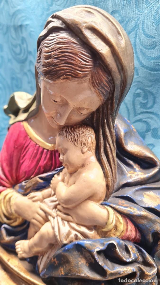 Antig&uuml;edades: BUSTO VIRGEN CON NI&Ntilde;O EN BRAZOS - Foto 3