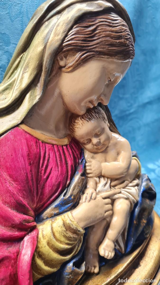 Antig&uuml;edades: BUSTO VIRGEN CON NI&Ntilde;O EN BRAZOS - Foto 4
