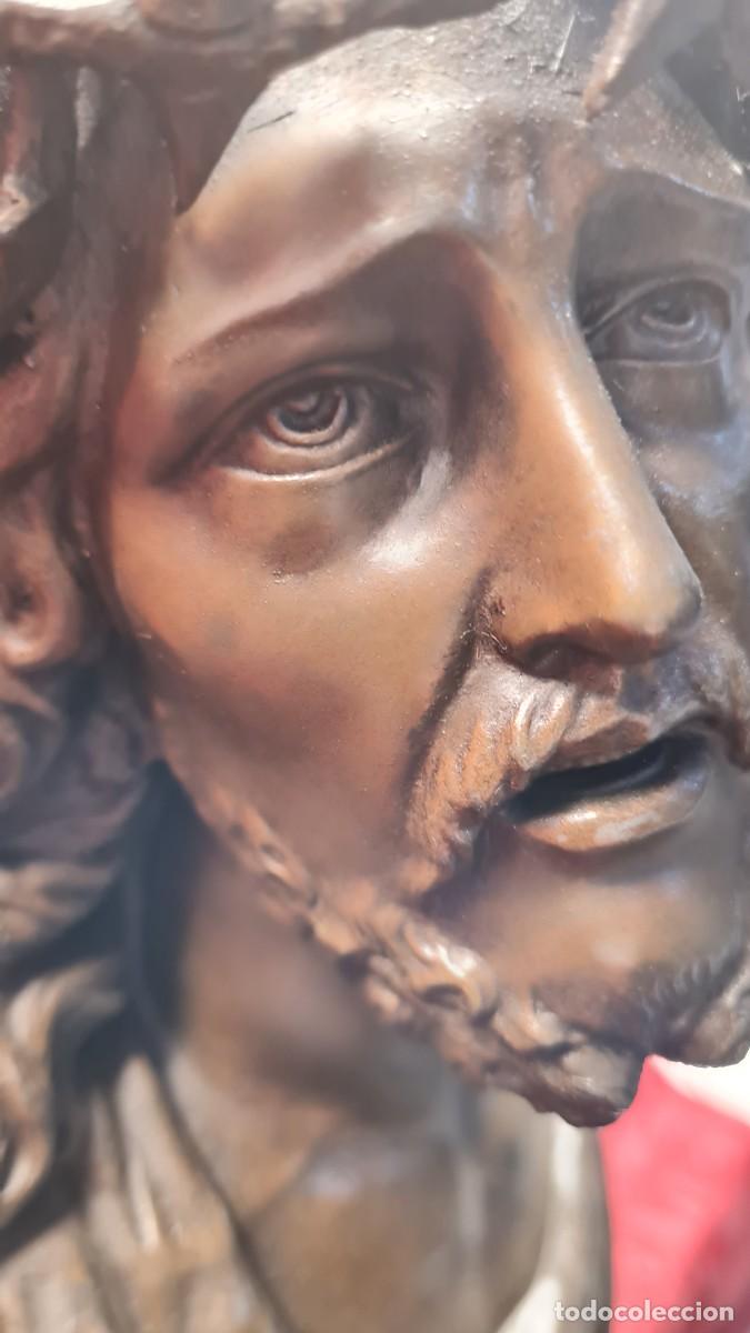 Antig&uuml;edades: BUSTO ECCE-HOMO EN CALAMINA - Foto 4