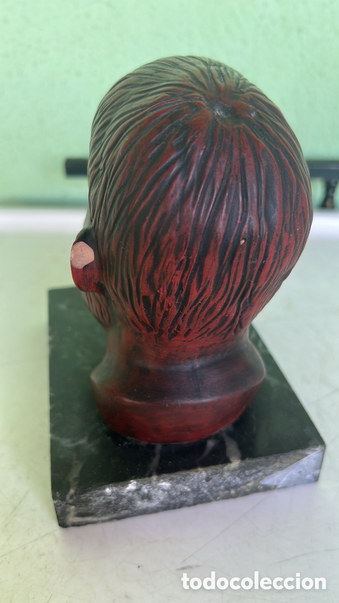 Antig&uuml;edades: PISAPAPELES BUSTO ROJO - Foto 4