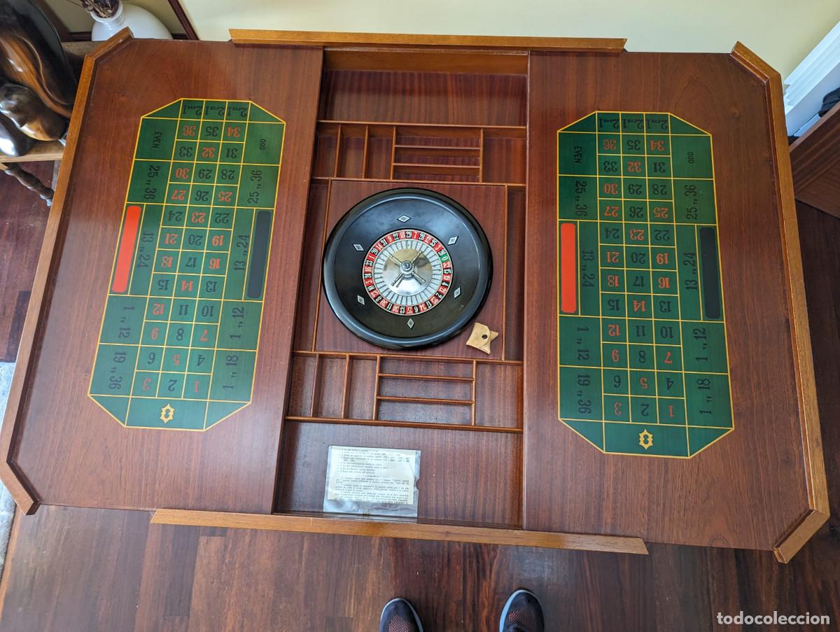 Antig&uuml;edades: Mesa de juego -marqueteria - Foto 12