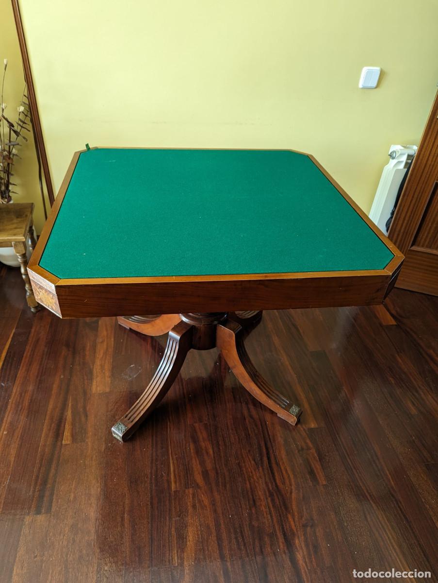 Antig&uuml;edades: Mesa de juego -marqueteria - Foto 14