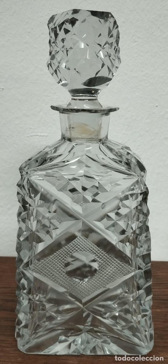 Antig&uuml;edades: BOTELLA DE CRISTAL TALLADO - Foto 5