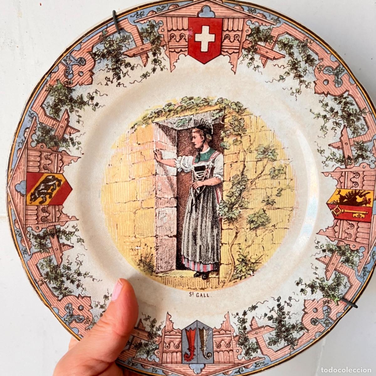 Antig&uuml;edades: Plato decorarivo Suiza - Foto 1