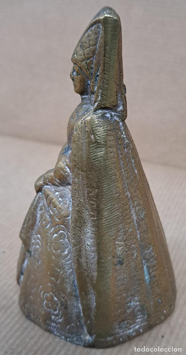 Antig&uuml;edades: Curiosa campanilla de bronce, siglo XIX - Foto 2