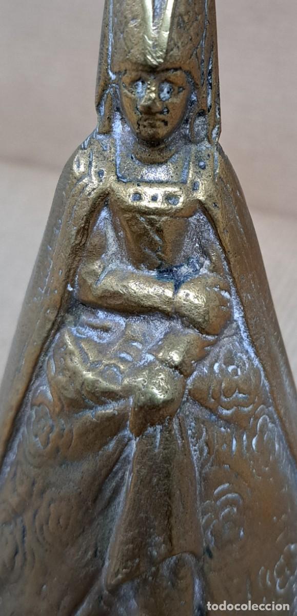 Antig&uuml;edades: Curiosa campanilla de bronce, siglo XIX - Foto 4