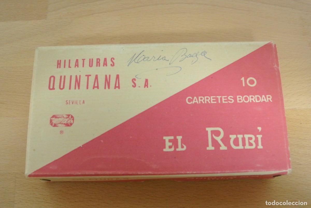 Antig&uuml;edades: LOTE DE CAJAS CON BOBINAS DE HILO - Foto 11