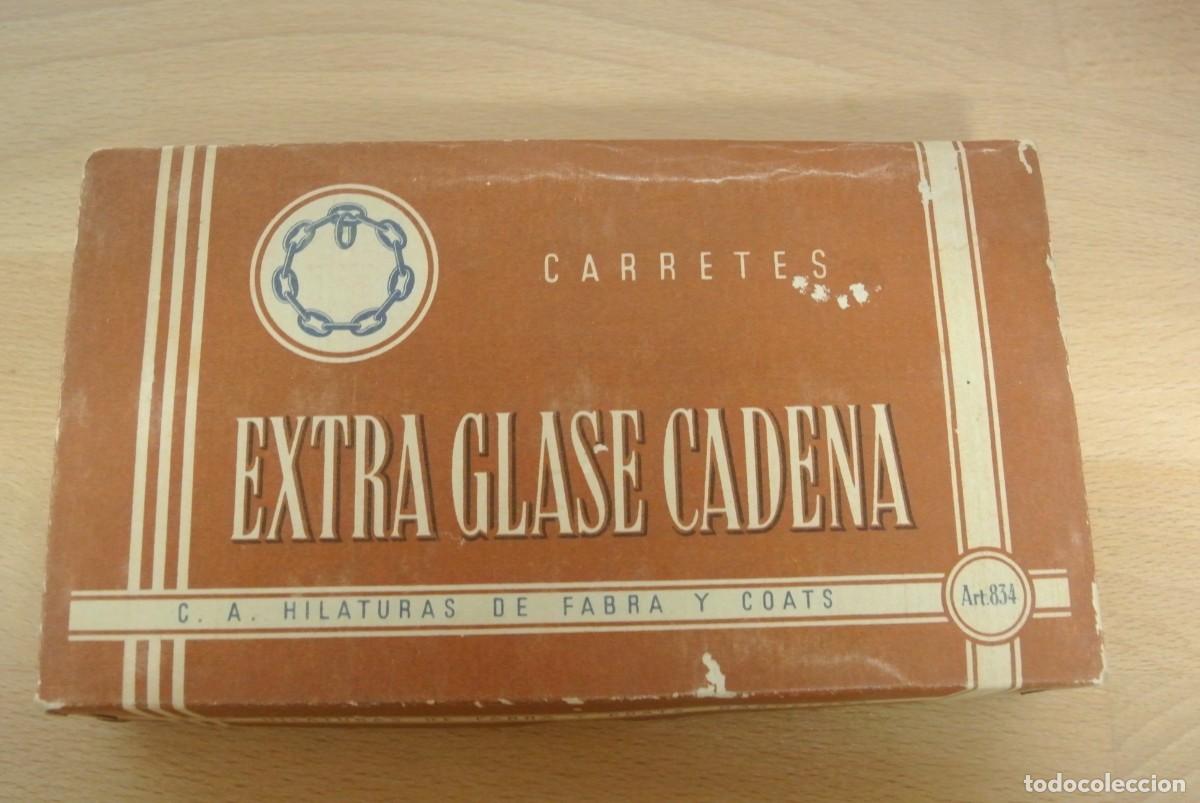 Antig&uuml;edades: LOTE DE CAJAS CON BOBINAS DE HILO - Foto 12