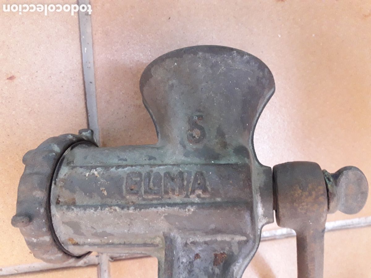 Antig&uuml;edades: PICADORA MANUAL MARCA ELMA 5 - Foto 2