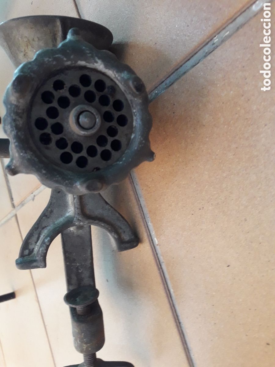 Antig&uuml;edades: PICADORA MANUAL MARCA ELMA 5 - Foto 4