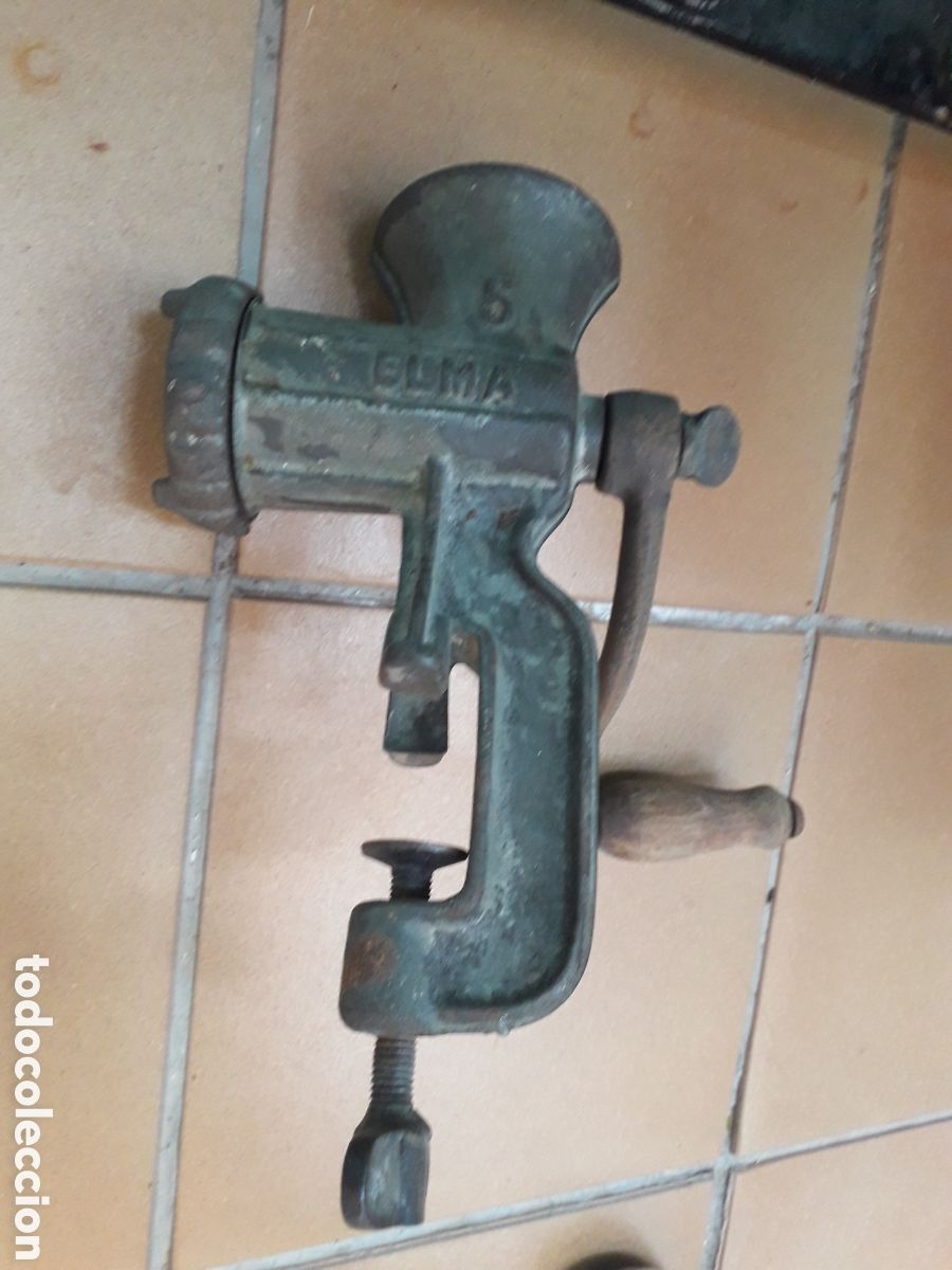 Antig&uuml;edades: PICADORA MANUAL MARCA ELMA 5 - Foto 1