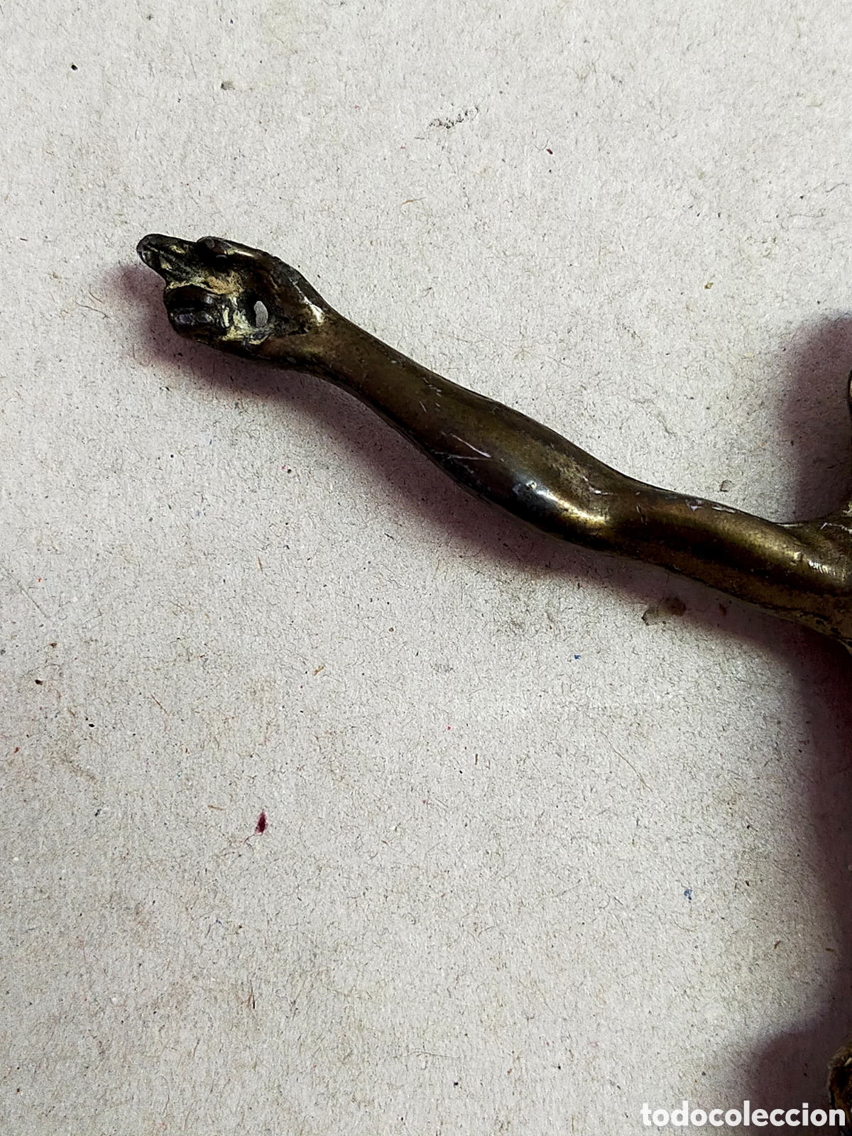 Antig&uuml;edades: CRISTO DE METAL PARA PARED. - Foto 5