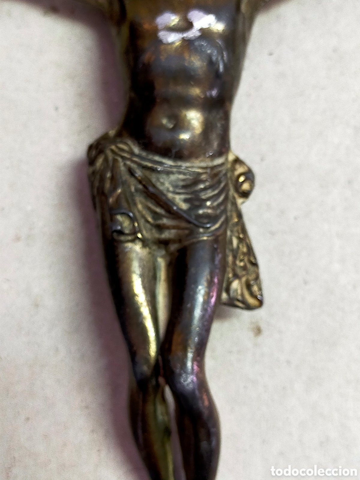 Antig&uuml;edades: CRISTO DE METAL PARA PARED. - Foto 6