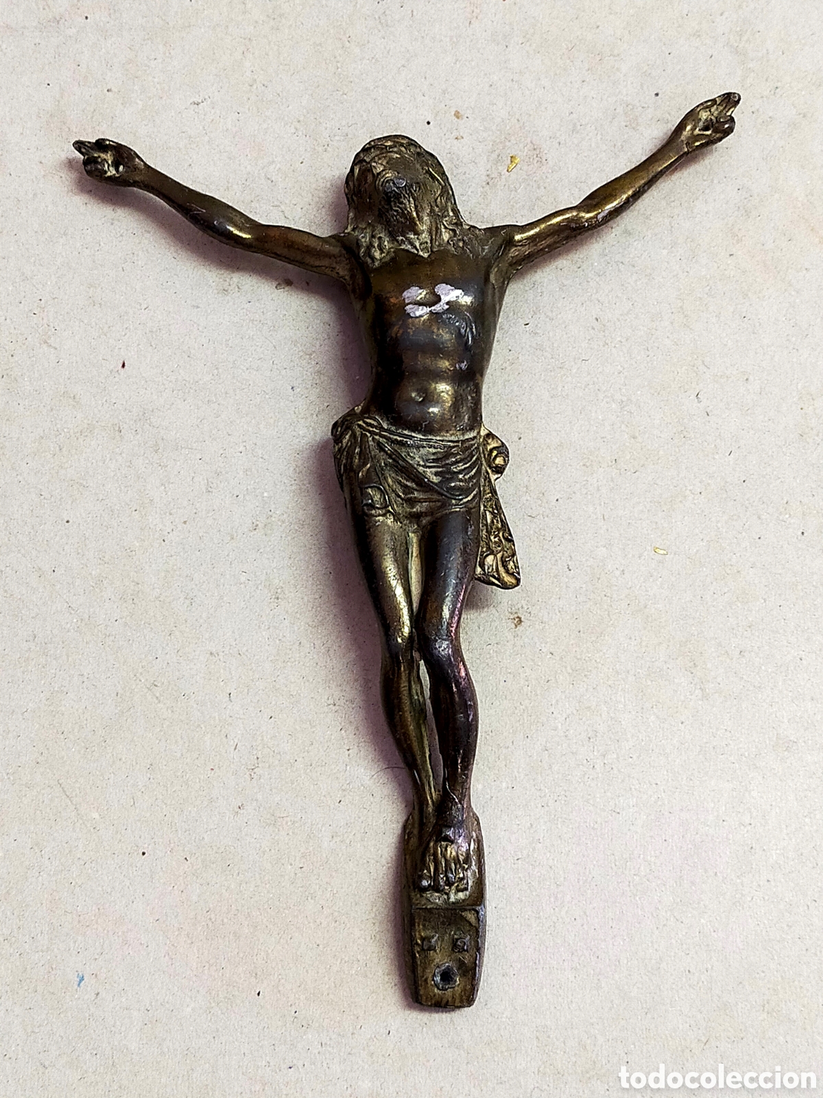 Antig&uuml;edades: CRISTO DE METAL PARA PARED. - Foto 7