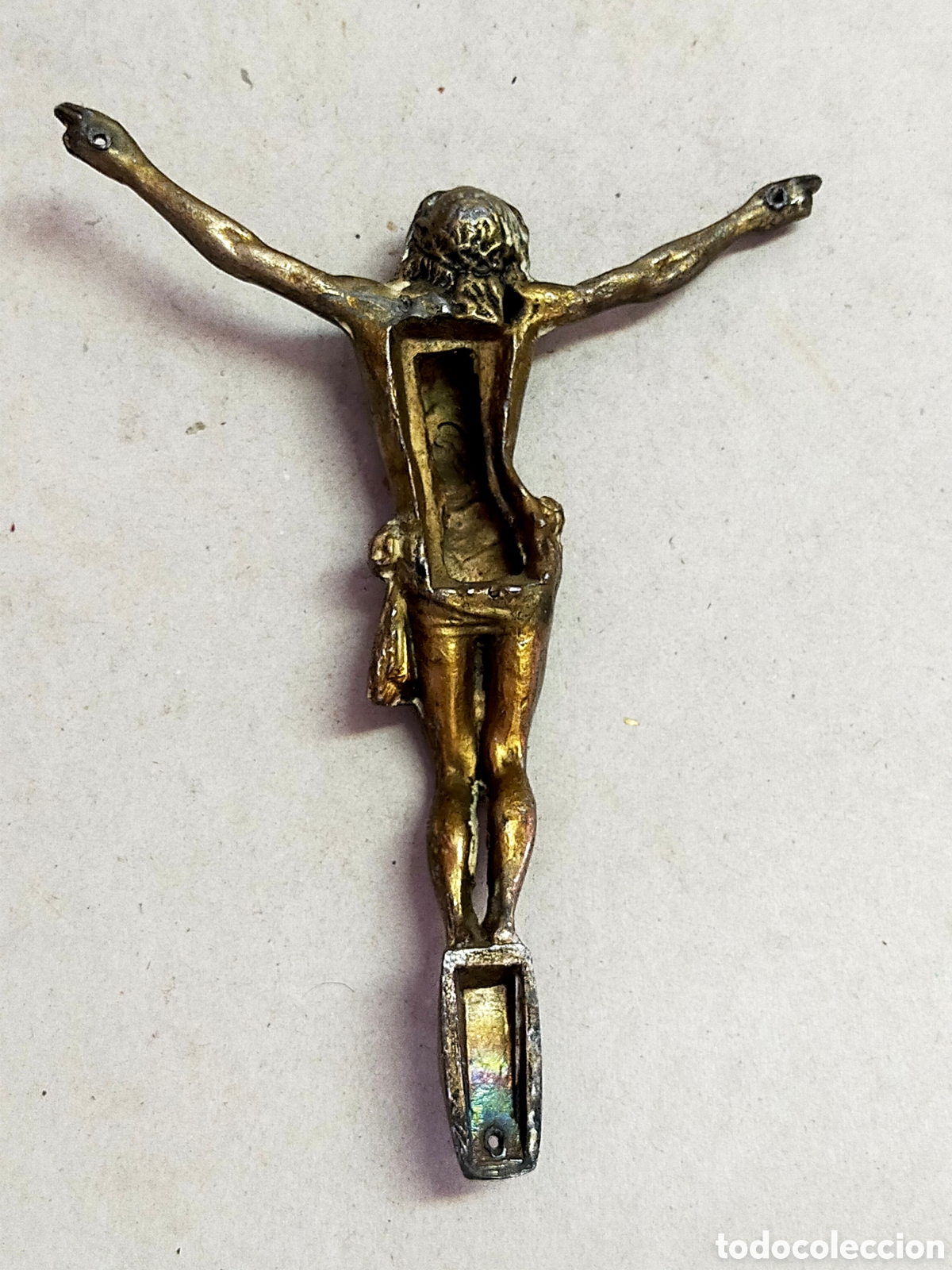 Antig&uuml;edades: CRISTO DE METAL PARA PARED. - Foto 8