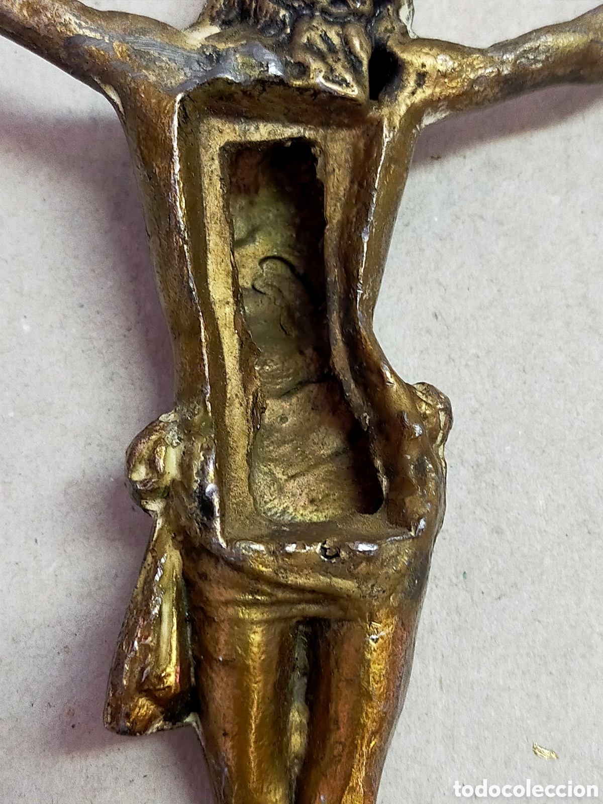 Antig&uuml;edades: CRISTO DE METAL PARA PARED. - Foto 9