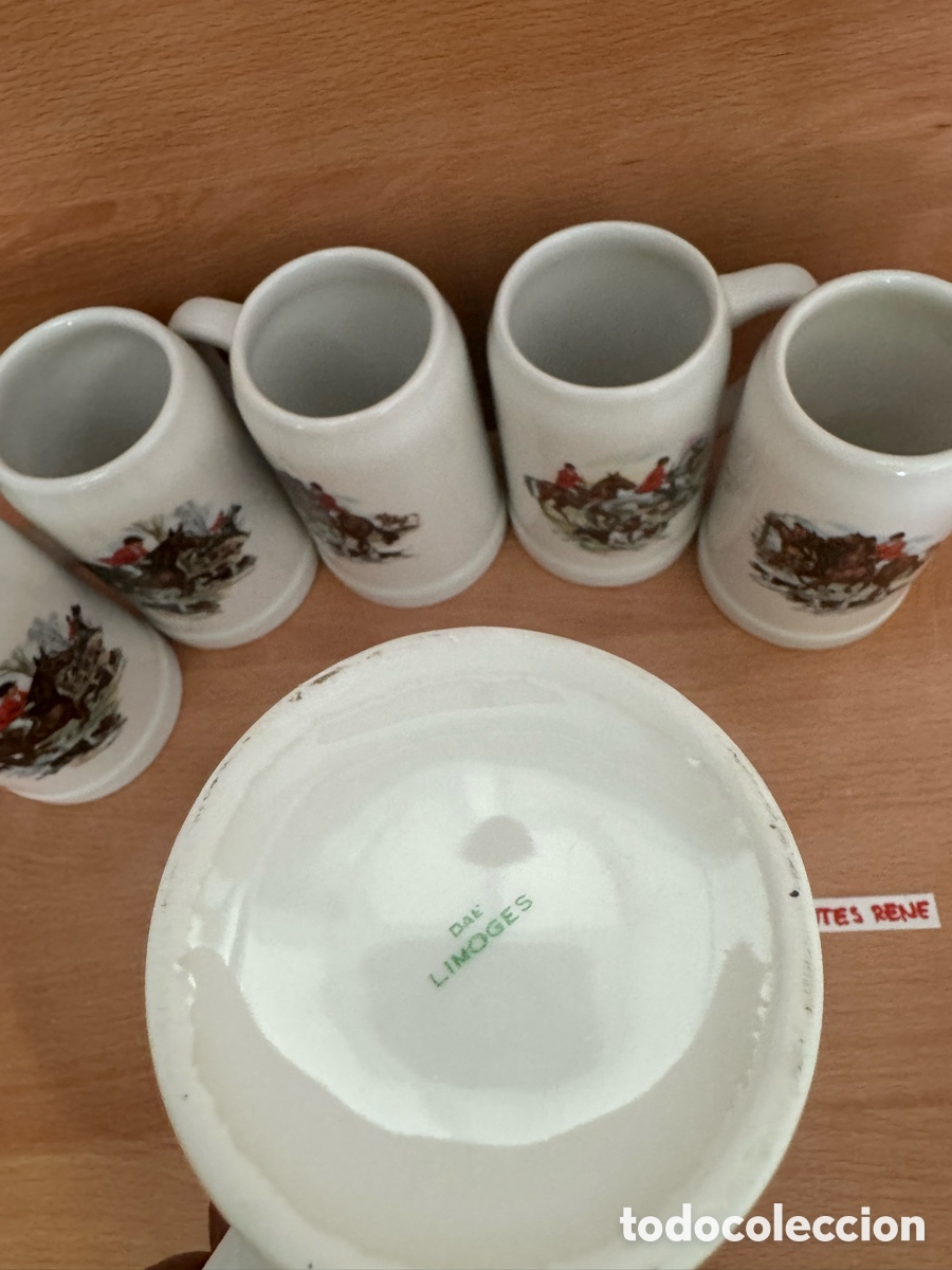 Antig&uuml;edades: Juego de vasos limonges - Foto 2