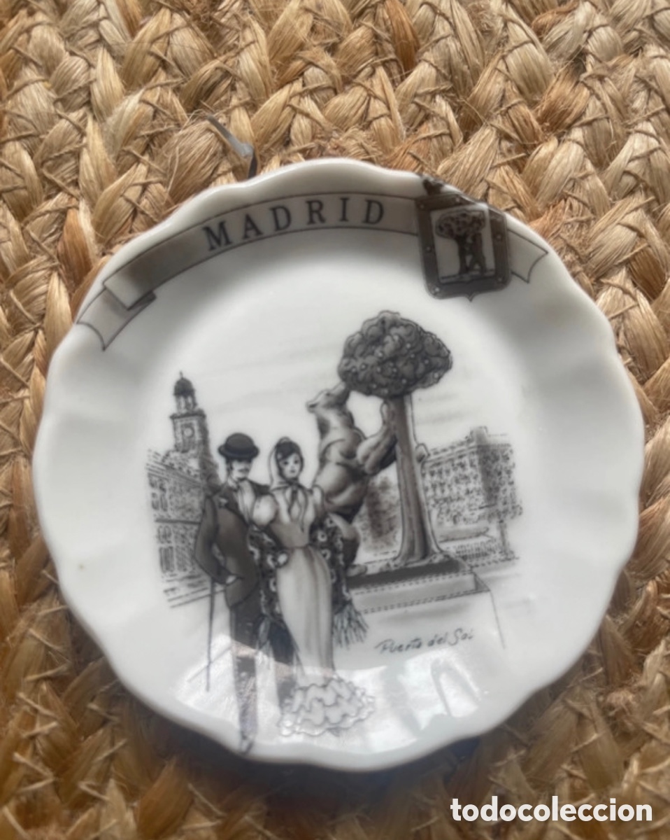 Antig&uuml;edades: Souvenir plato Madrid - Foto 4