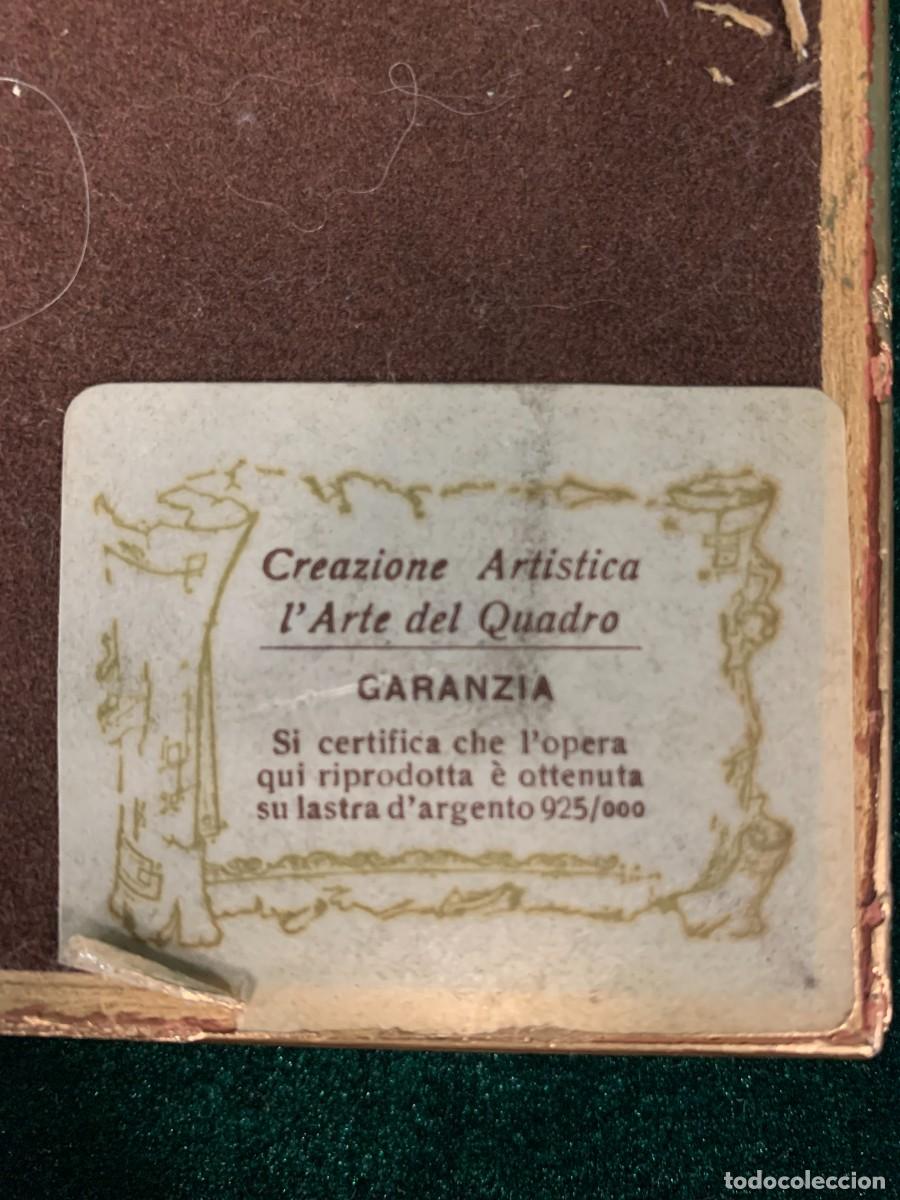 Antig&uuml;edades: CUADRO DE PLATA REPUJADA ITALIANO - Foto 11
