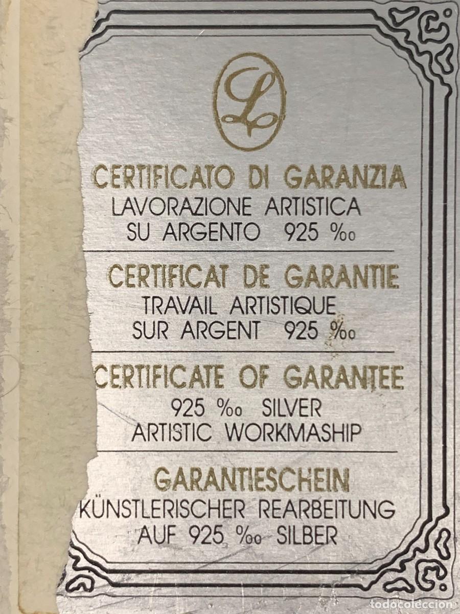 Antig&uuml;edades: CUADRO DE PLATA PINTADA A MANO ITALIANO - Foto 10