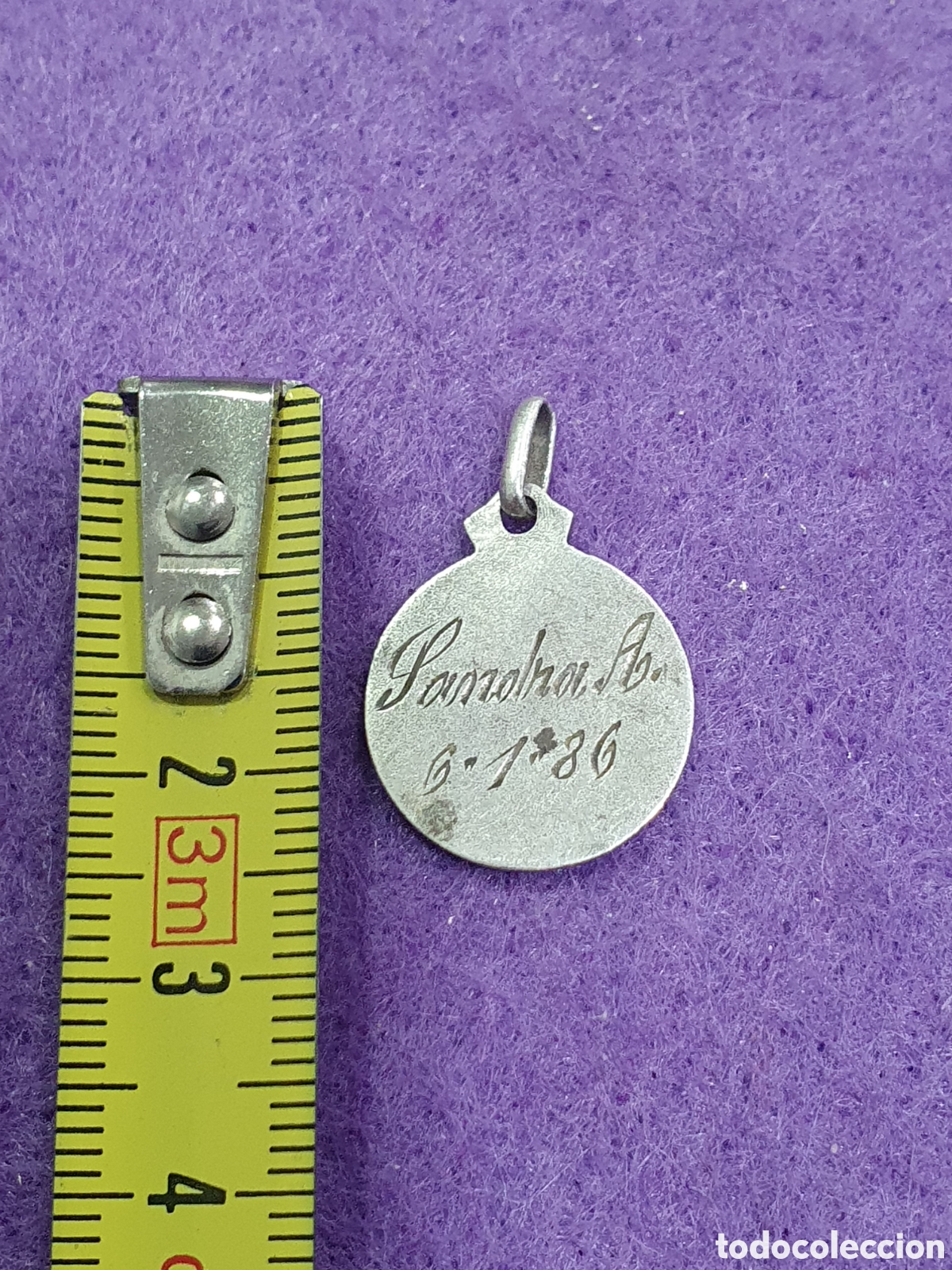 Antig&uuml;edades: Medalla plata de ley Virgen. (L76) - Foto 2