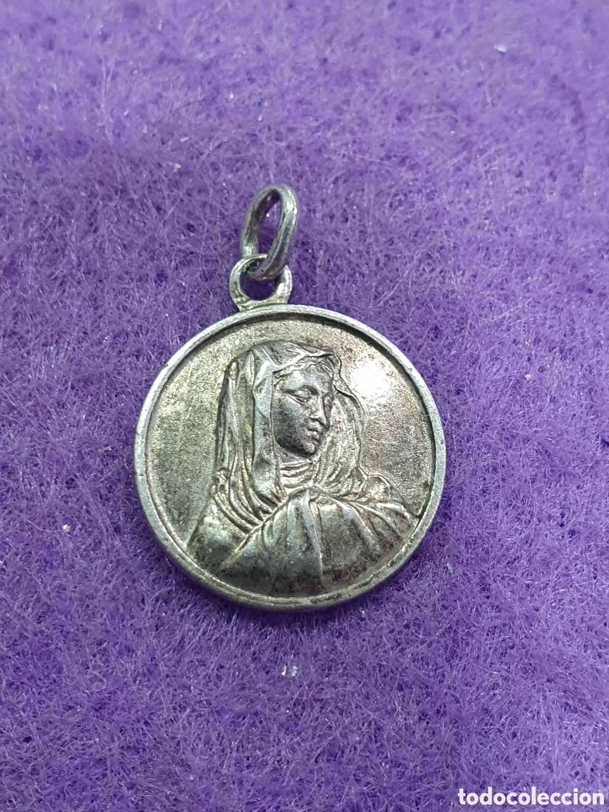 Antig&uuml;edades: Medalla plata de ley Virgen. (L76) - Foto 1