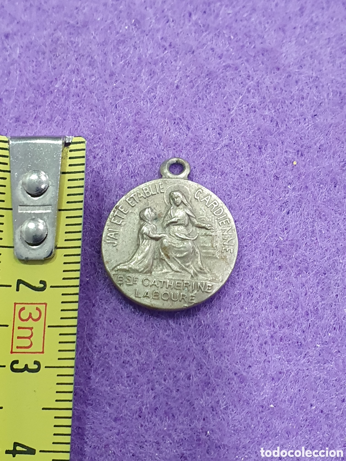Antig&uuml;edades: Medalla religiosa Catherine Laboure. (L76) - Foto 2