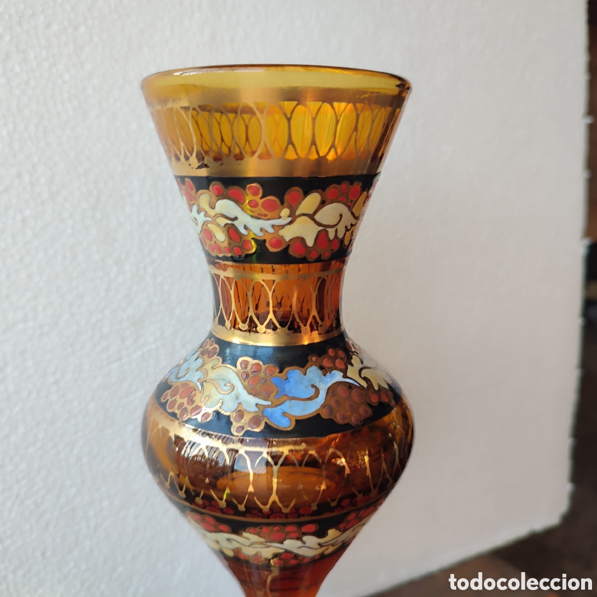 Antig&uuml;edades: Jarr&oacute;n &aacute;mbar pintado - Foto 2