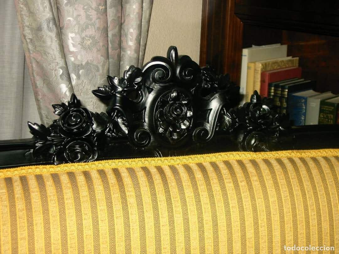Antig&uuml;edades: Conjunto Alfonsino caoba negra - Foto 2
