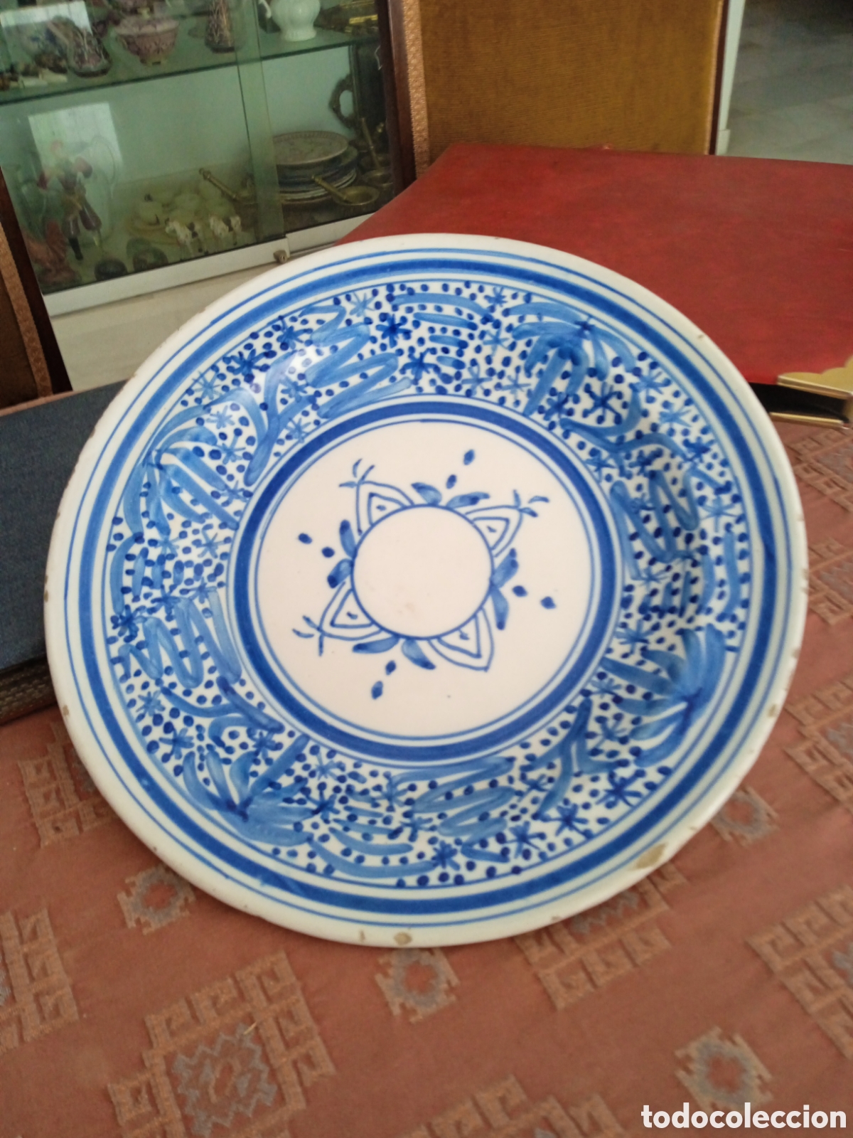 Antig&uuml;edades: Cer&aacute;mica Manises plato - Foto 1