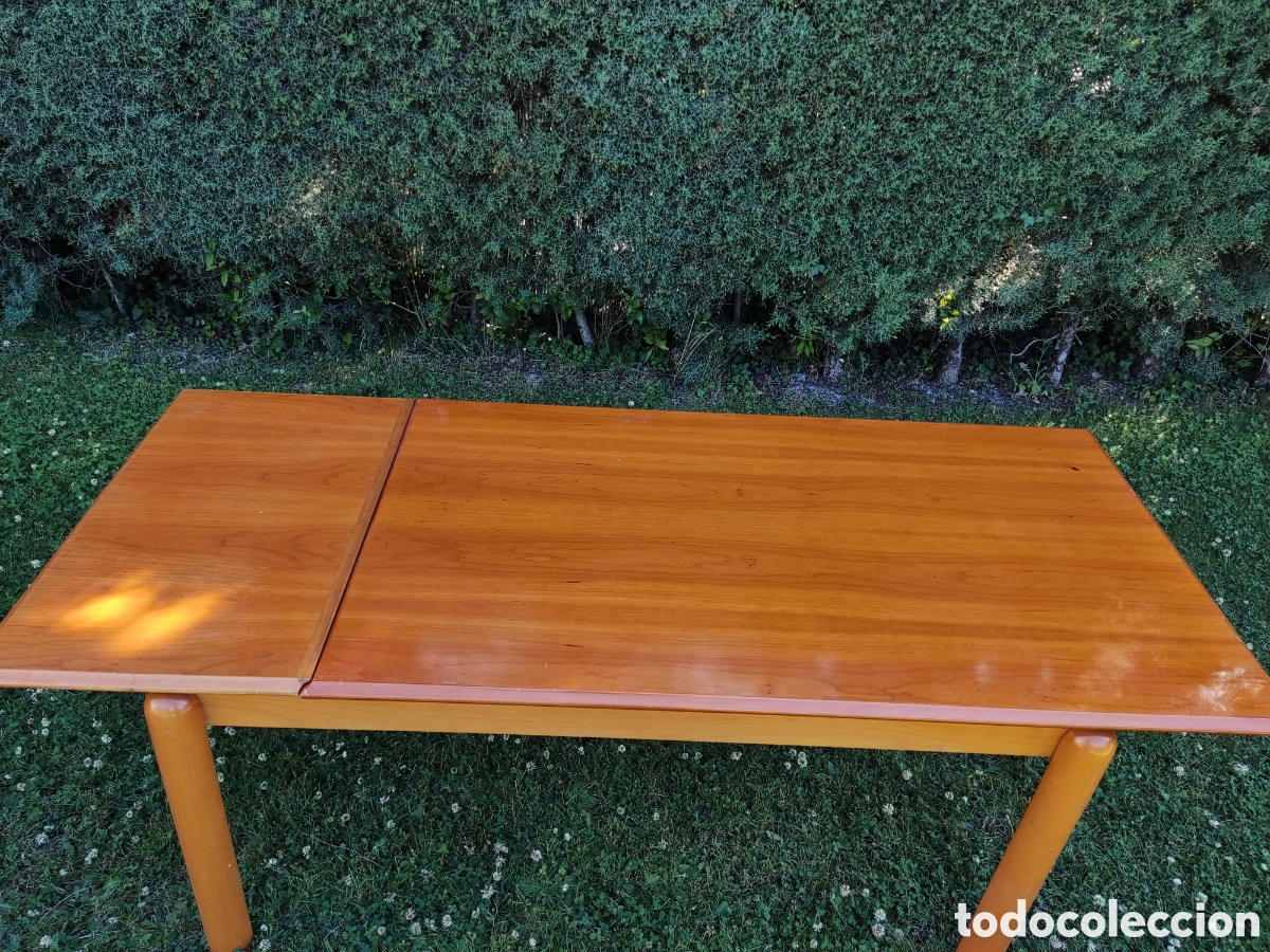 Antig&uuml;edades: mesa extensible de madera muy buen estado - Foto 4