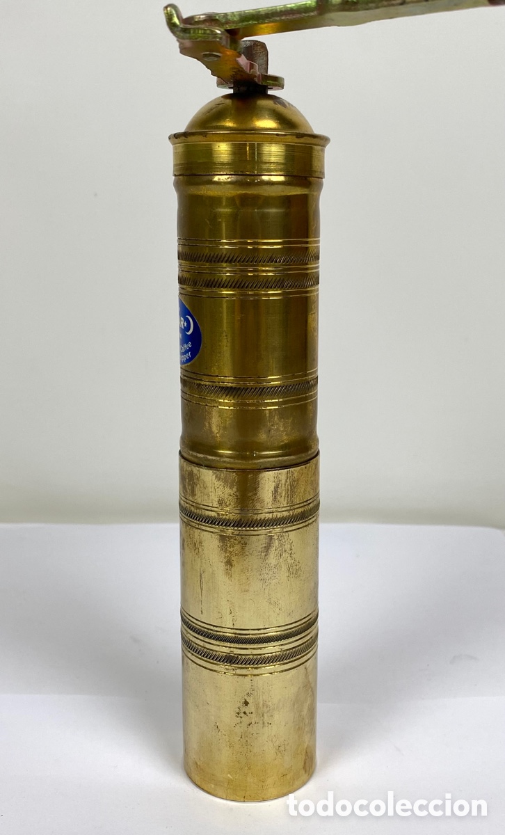 Antig&uuml;edades: MOLINILLO DE PIMIENTA TURCO EN LAT&Oacute;N. 24 CM - Foto 2