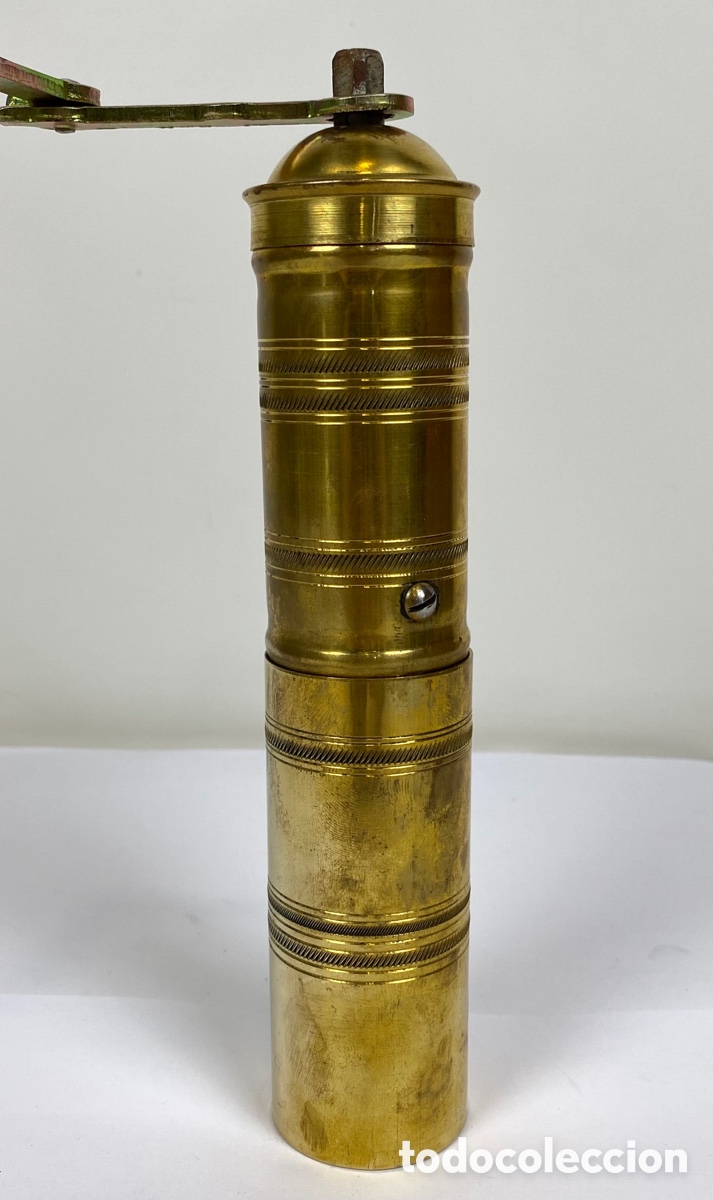 Antig&uuml;edades: MOLINILLO DE PIMIENTA TURCO EN LAT&Oacute;N. 24 CM - Foto 3