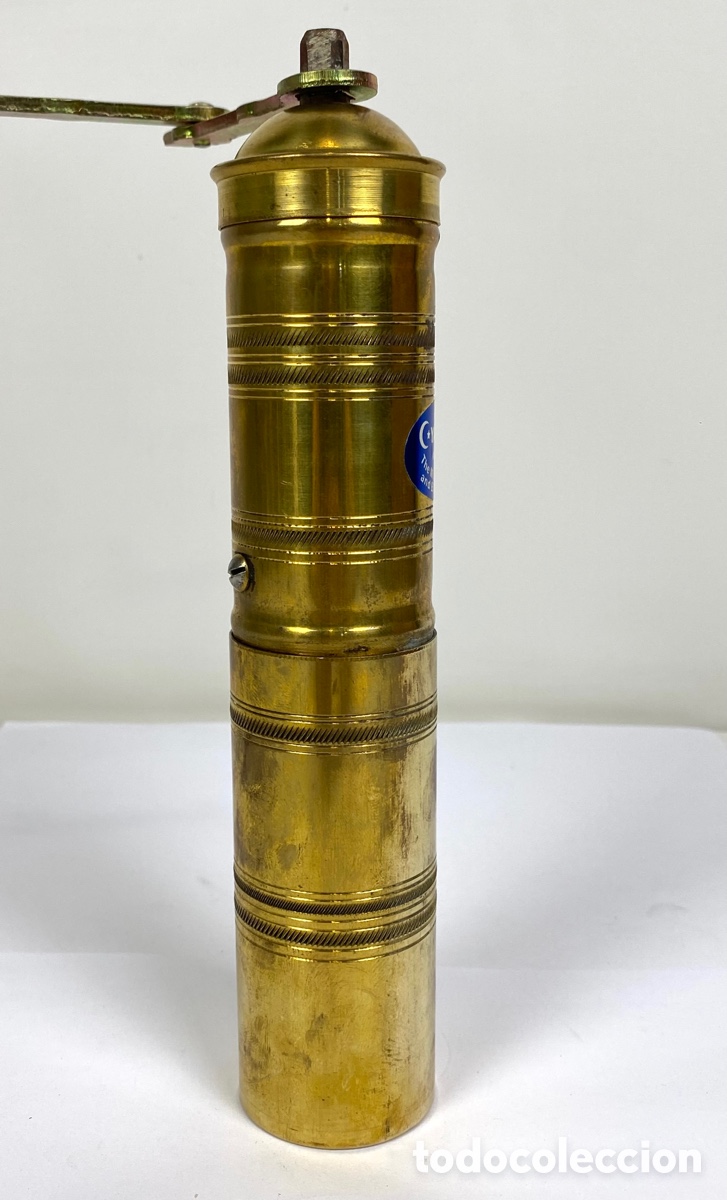 Antig&uuml;edades: MOLINILLO DE PIMIENTA TURCO EN LAT&Oacute;N. 24 CM - Foto 4