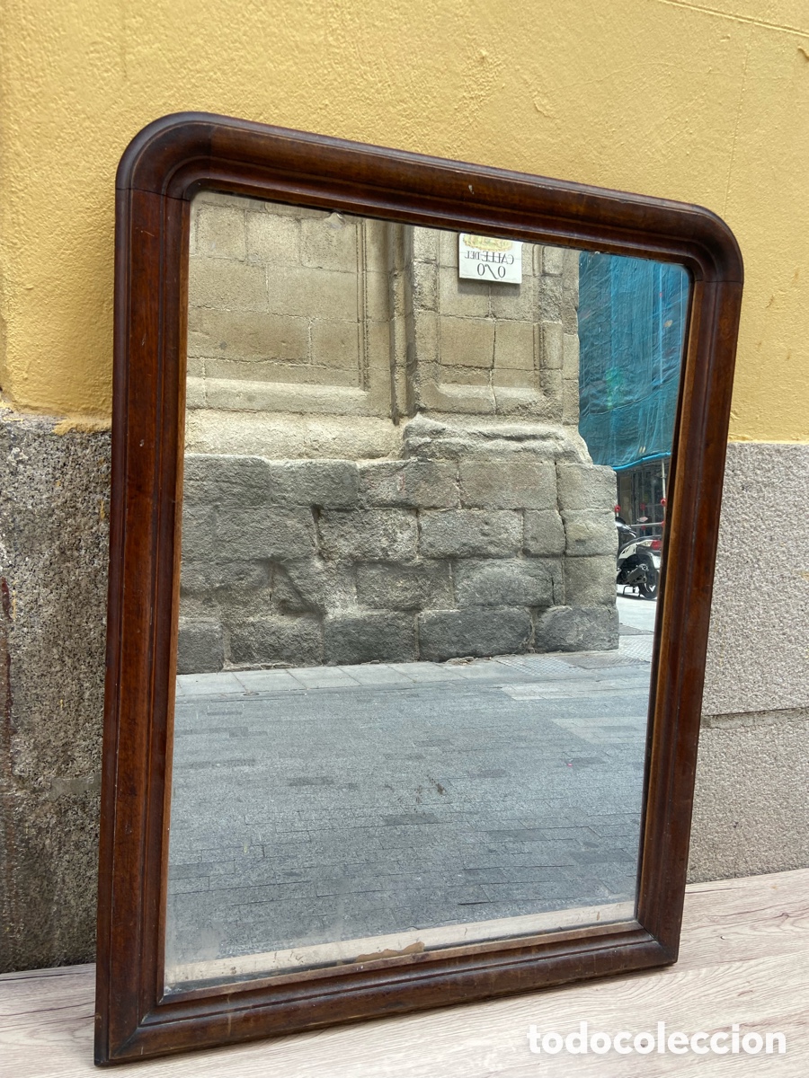 Antig&uuml;edades: Espejo enmarcado&mdash;&mdash;&mdash;&mdash;&mdash; - Foto 1