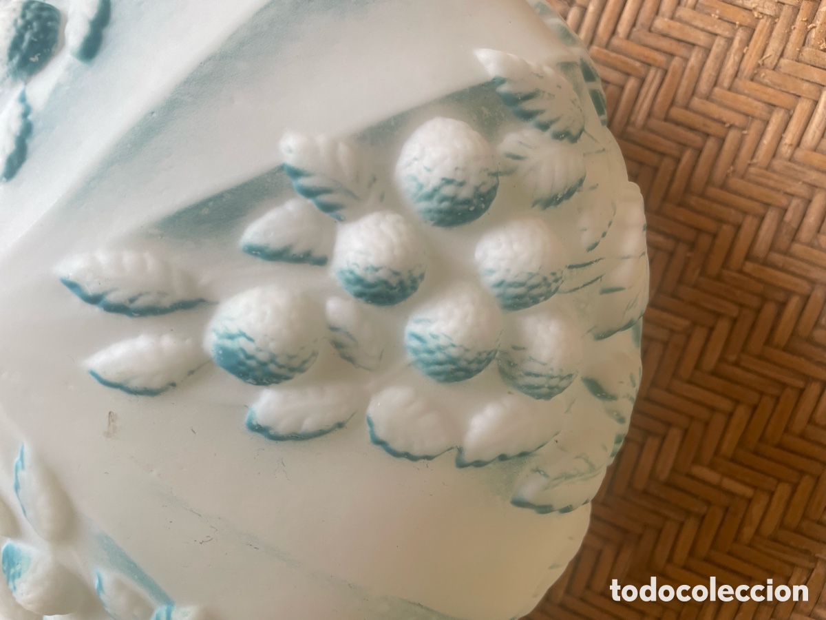 Antig&uuml;edades: L&Aacute;MPARA DEC&Oacute; OPALINA BITONAL Y RELIEVE. - Foto 10
