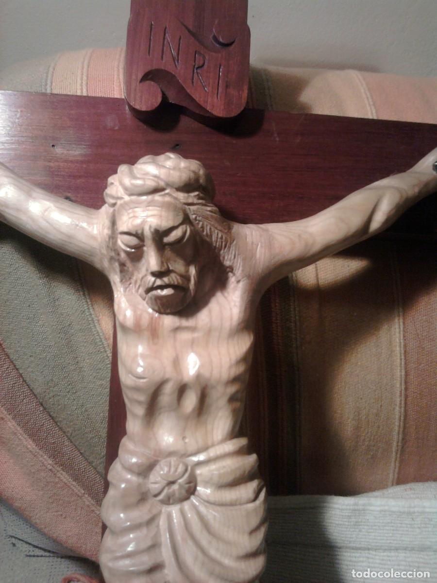 Antig&uuml;edades: crucifijos de madera - Foto 4