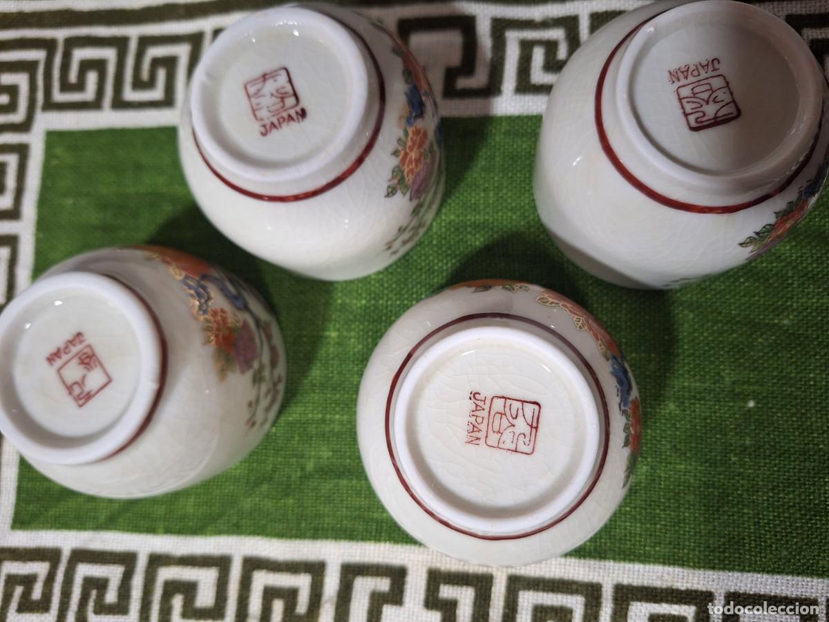 Antig&uuml;edades: 4 tazas de saque de Jap&oacute;n. - Foto 4
