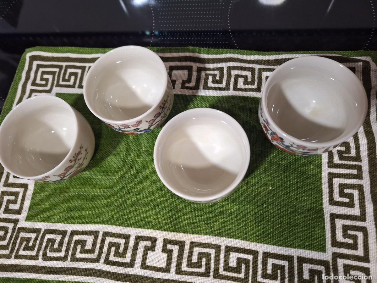 Antig&uuml;edades: 4 tazas de saque de Jap&oacute;n. - Foto 5
