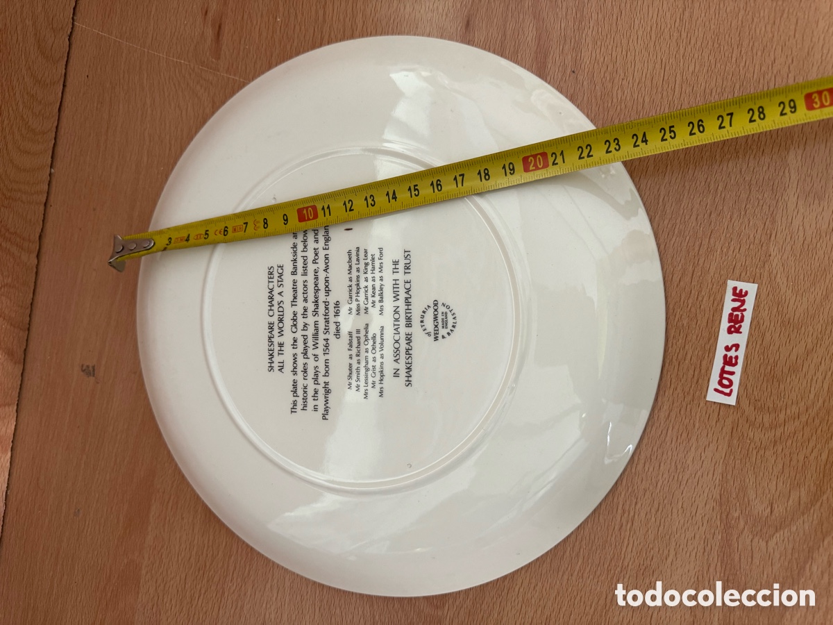 Antig&uuml;edades: Plato porcelana Inglaterra - Foto 2
