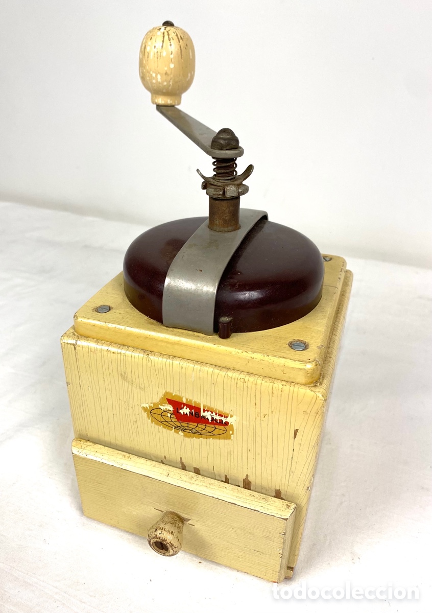 MOLINILLO DE CAFE LEINBROCKS'S, MADERA Y BAQUELITA