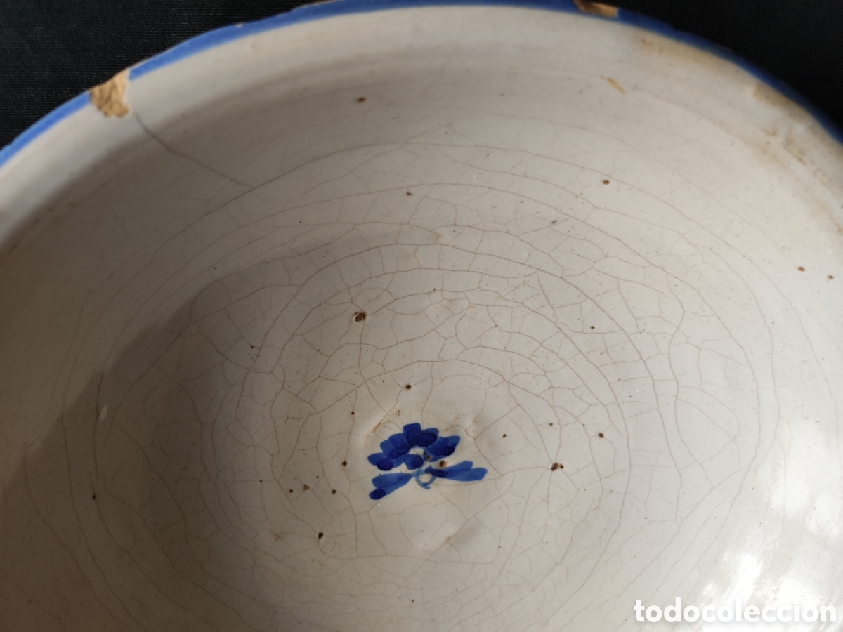 Antig&uuml;edades: Plato ceramica antiguo - Foto 2
