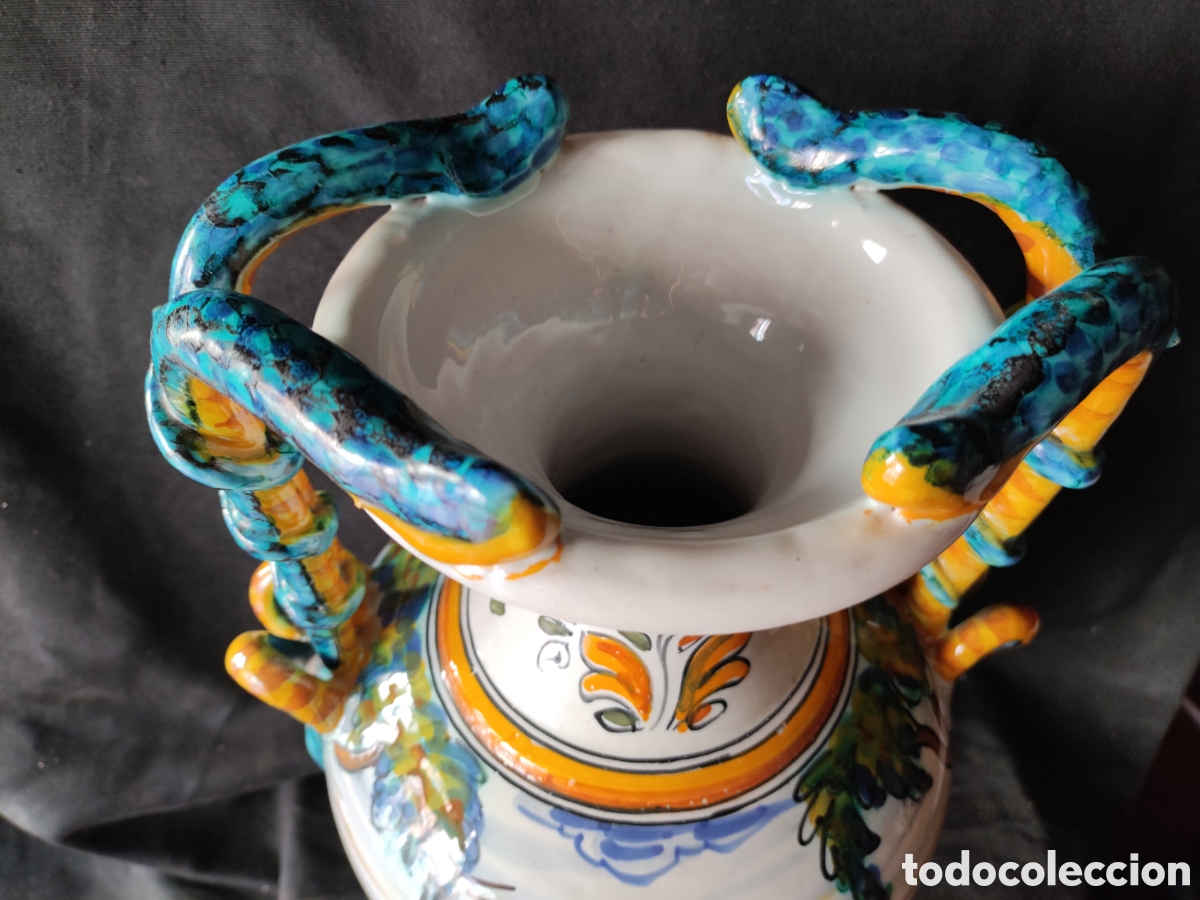 Antig&uuml;edades: Jarra Talavera grande - Foto 4