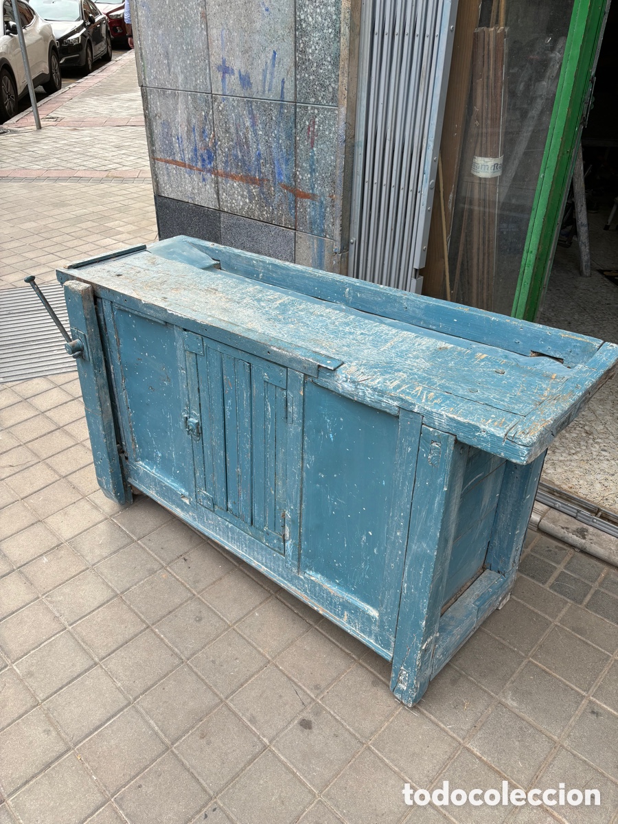 Antig&uuml;edades: Banco de carpintero Azul - Foto 2