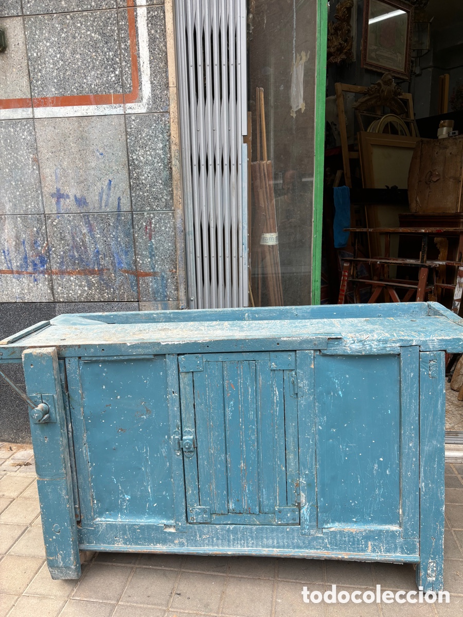 Antig&uuml;edades: Banco de carpintero Azul - Foto 1