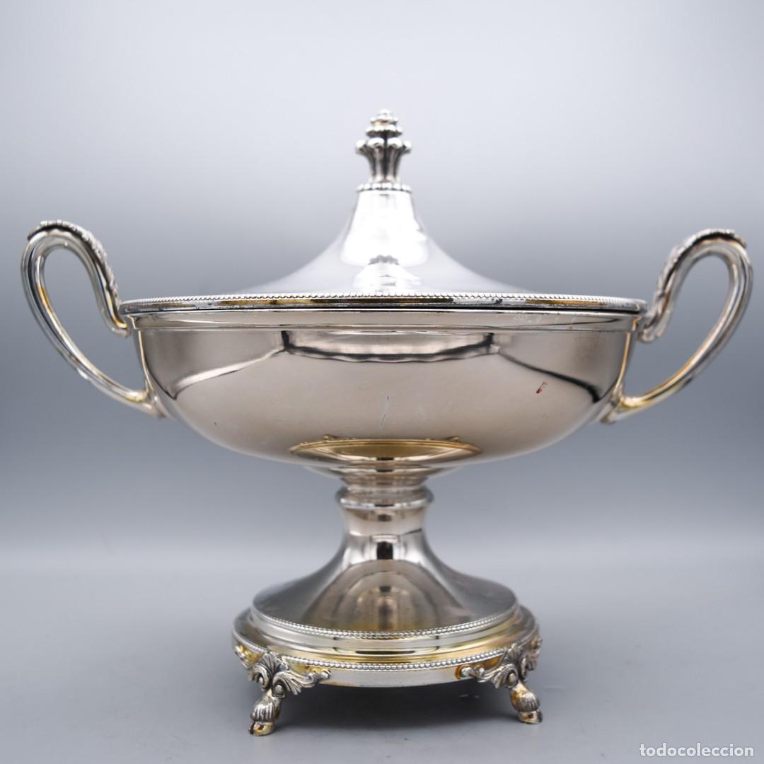 Antig&uuml;edades: Centro de mesa / copa grande - Plata Pedro Dur&aacute;n - Foto 3