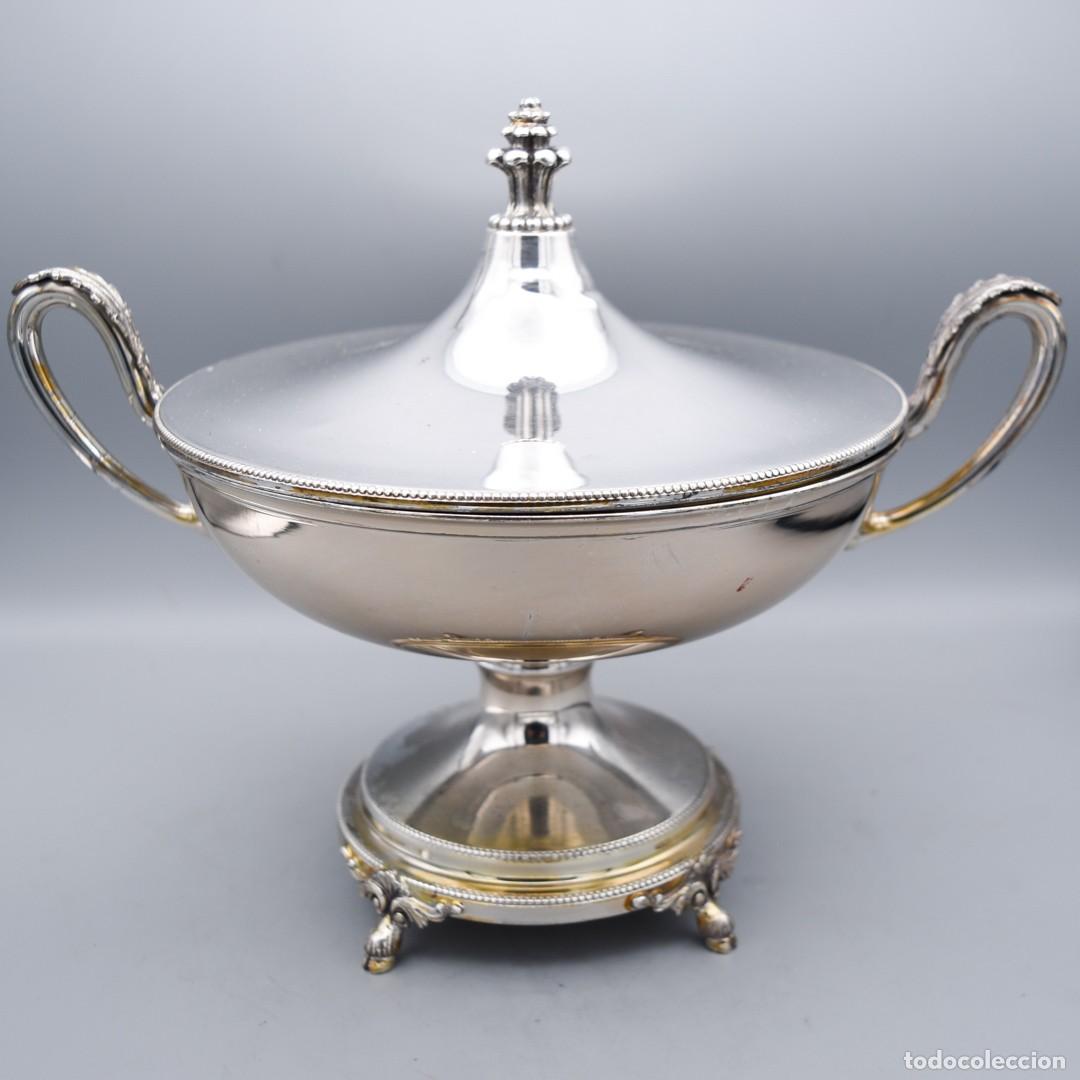 Antig&uuml;edades: Centro de mesa / copa grande - Plata Pedro Dur&aacute;n - Foto 4