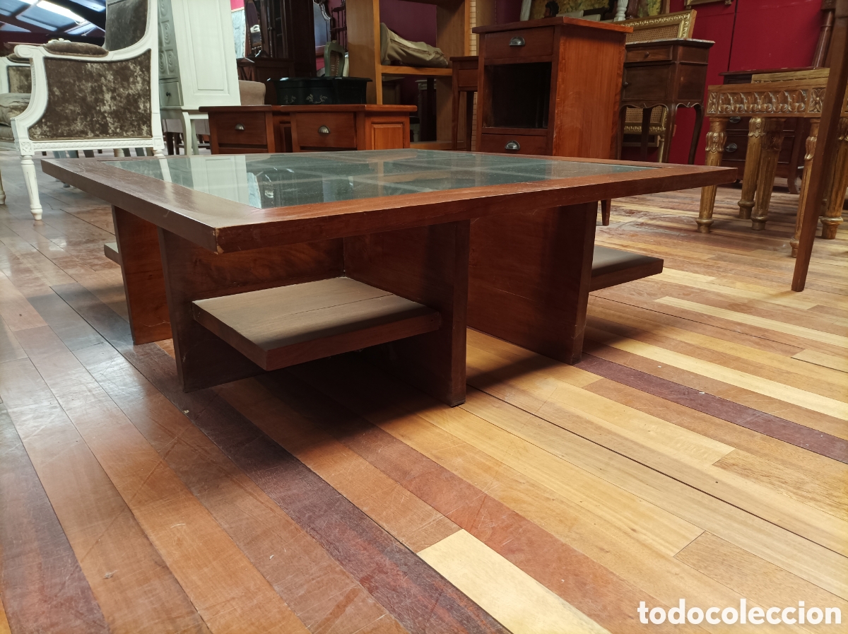 Antig&uuml;edades: Mesa de caf&eacute; cuadrada - Foto 2