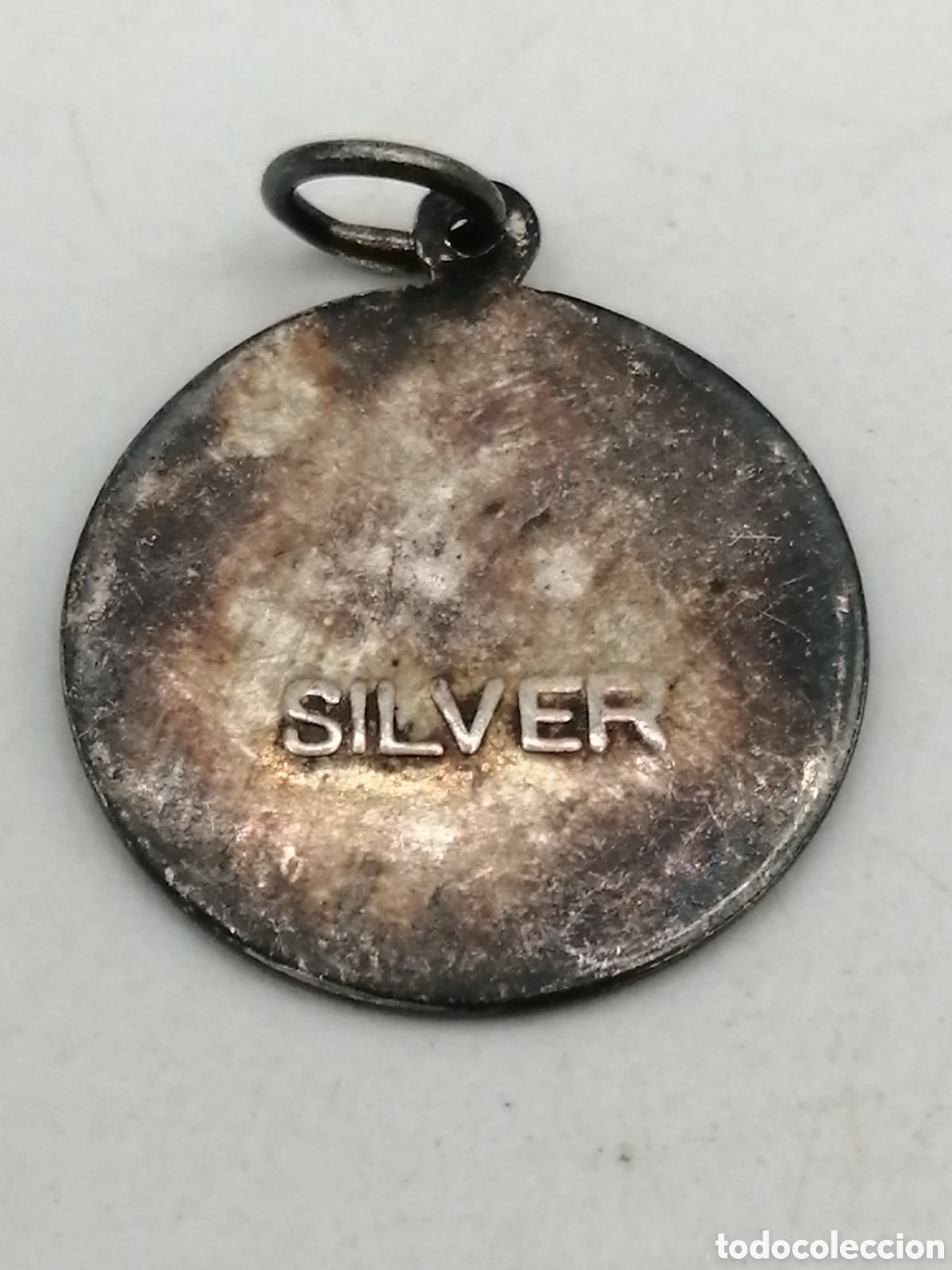 Antig&uuml;edades: Medalla religiosa plata 925mls - Foto 2